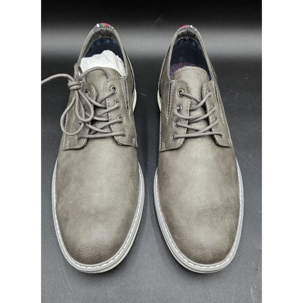 NEW Ben Sherman Mens‎ Shoes Size 8M Countryside Oxford Grey PU Leather